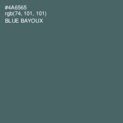 #4A6565 - Blue Bayoux Color Image